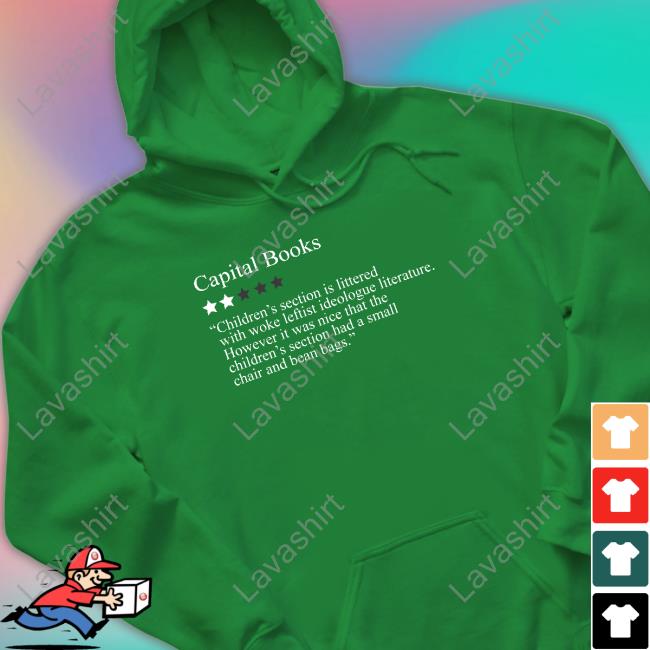 Official 2 Stars For Woke Leftist Literature Capital Books T-Shirt Official 2 Stars For Woke Leftist Literature Capital Books T-Shirt