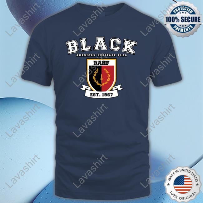 Varsity Black American Heritage Flag Shirt Varsity Black American Heritage Flag Shirt