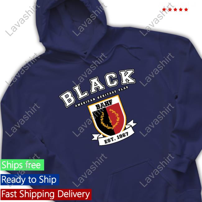 Varsity Black American Heritage Flag Shirt Varsity Black American Heritage Flag Shirt