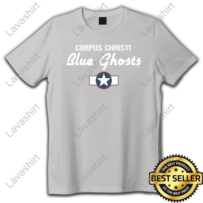 Official Corpus Christi Blue Ghosts Tee Official Corpus Christi Blue Ghosts Tee