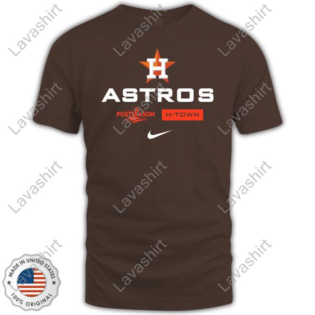 Official Houston Astros Postseason H-Town Long Sleeve Tee Official Houston Astros Postseason H-Town Long Sleeve Tee