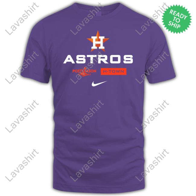 Official Houston Astros Postseason H-Town Long Sleeve Tee Official Houston Astros Postseason H-Town Long Sleeve Tee