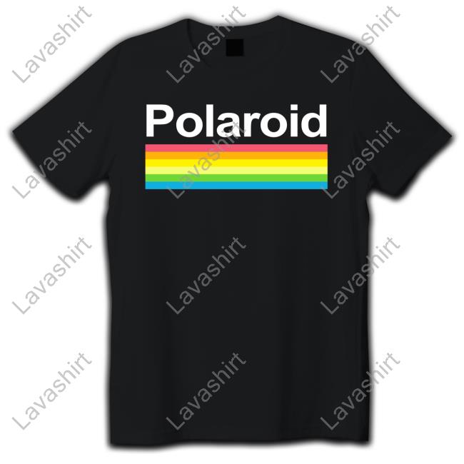 Official Polaroid Rainbow Long Sleeve T-Shirt Official Polaroid Rainbow Long Sleeve T-Shirt