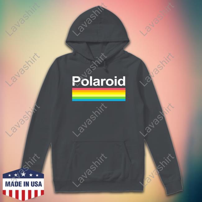 Official Polaroid Rainbow Long Sleeve T-Shirt Official Polaroid Rainbow Long Sleeve T-Shirt