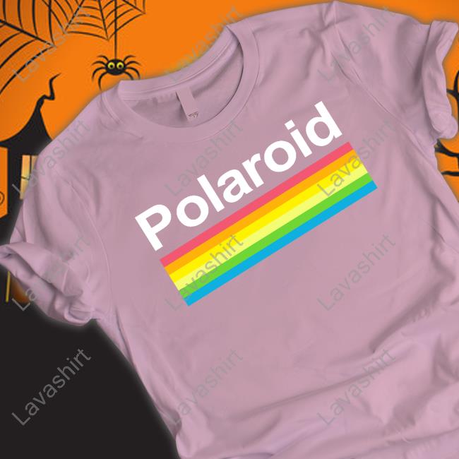 Official Polaroid Rainbow Long Sleeve T-Shirt Official Polaroid Rainbow Long Sleeve T-Shirt
