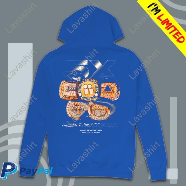 Los Angeles Lakers 5X Champion Kobe Bean Bryant Sweatshirt Lonnie Walker IV Los Angeles Lakers 5X Champion Kobe Bean Bryant Sweatshirt Lonnie Walker IV