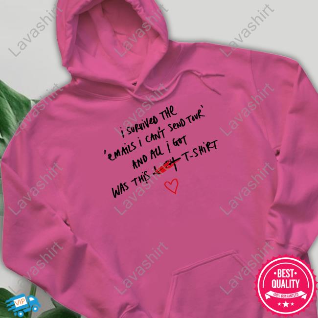 I Survived The Emails I Can't Send Tour And All I Got Was This Lousy Hoodie I Survived The Emails I Can't Send Tour And All I Got Was This Lousy Hoodie