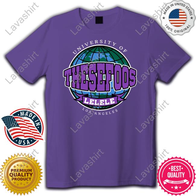 Official These Foos Merch These Foos University Of Los Angeles Purple Tee Official These Foos Merch These Foos University Of Los Angeles Purple Tee