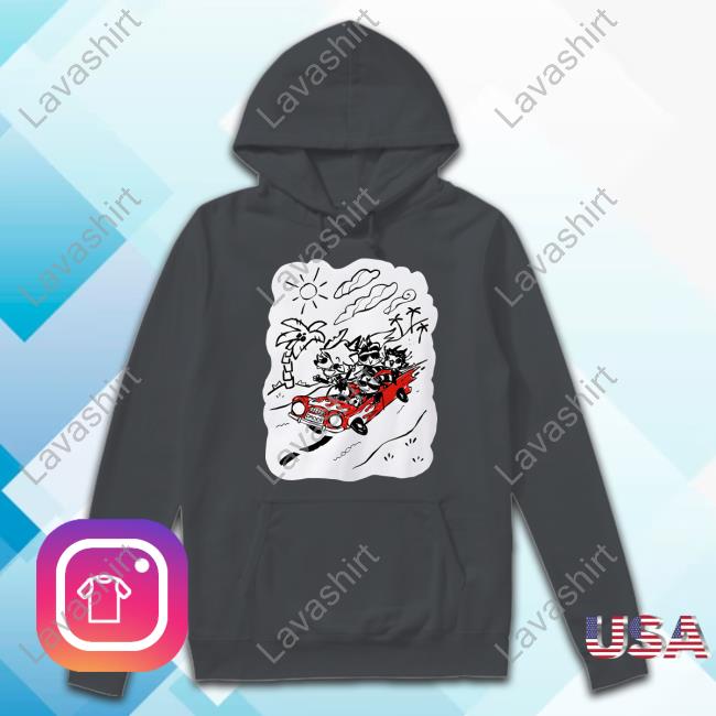 Hazbin Hotel Sketchy Imp Squad Road Trip Crewneck Sweatshirt Hazbin Hotel Sketchy Imp Squad Road Trip Crewneck Sweatshirt