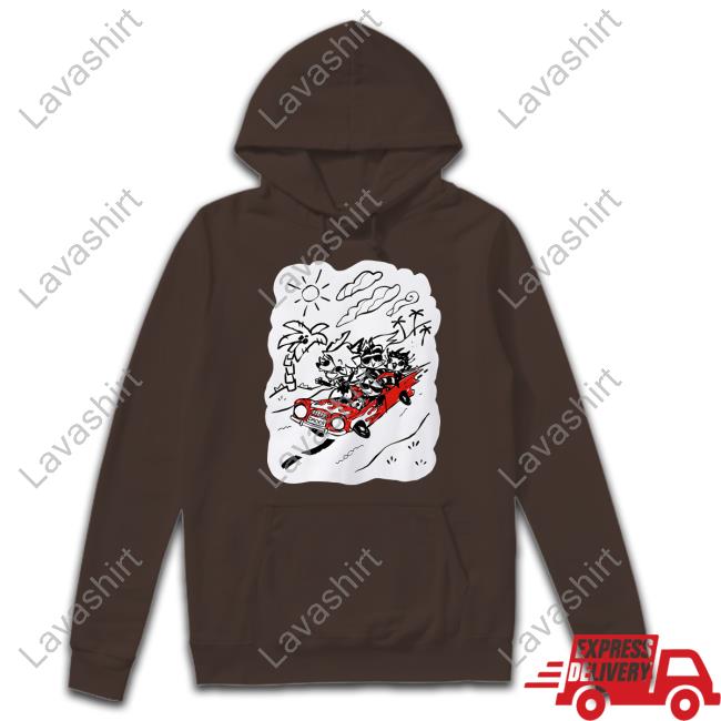 Hazbin Hotel Sketchy Imp Squad Road Trip Crewneck Sweatshirt Hazbin Hotel Sketchy Imp Squad Road Trip Crewneck Sweatshirt
