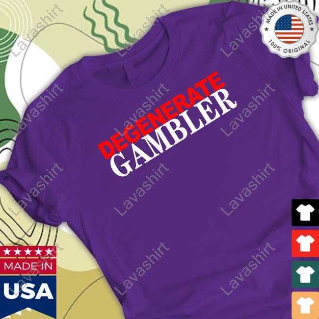 Official Degenerate Gambler Hooded Sweatshirt Official Degenerate Gambler Hooded Sweatshirt