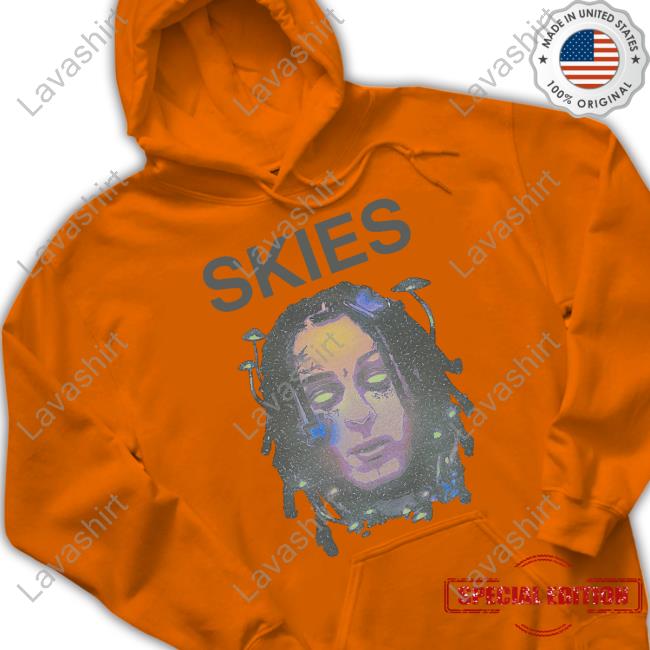 Lil Skies Merch Psychedelic Skies Tee Lil Skies Merch Psychedelic Skies Tee