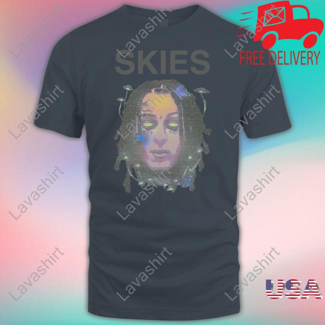 Lil Skies Merch Psychedelic Skies Tee Lil Skies Merch Psychedelic Skies Tee