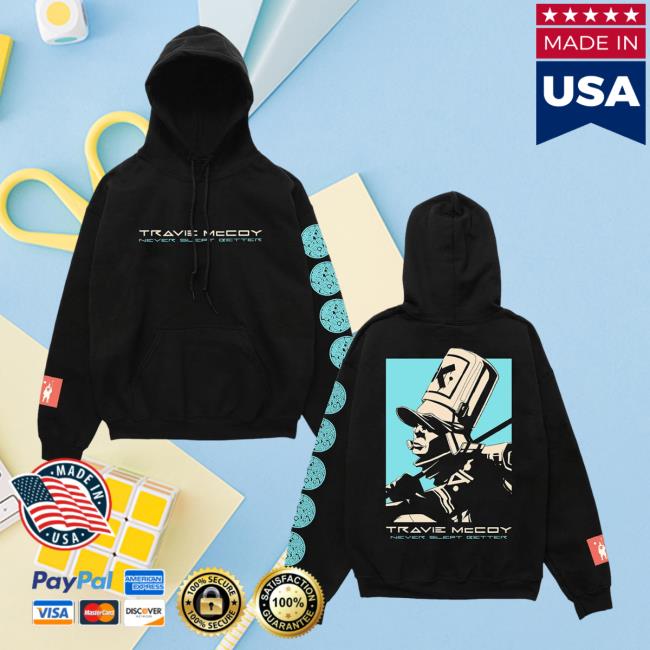 Official Hopeless Records Merch Travie Mccoy Never Slept Better Black Tee Shirt Hopelessrecords Official Hopeless Records Merch Travie Mccoy Never Slept Better Black Tee Shirt Hopelessrecords