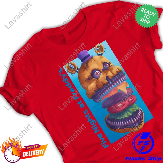 Hottopic Burger Nightmare Fredbear Five Nights At Freddy's Midnight Snack  Shirt, hoodie, sweater and long sleeve