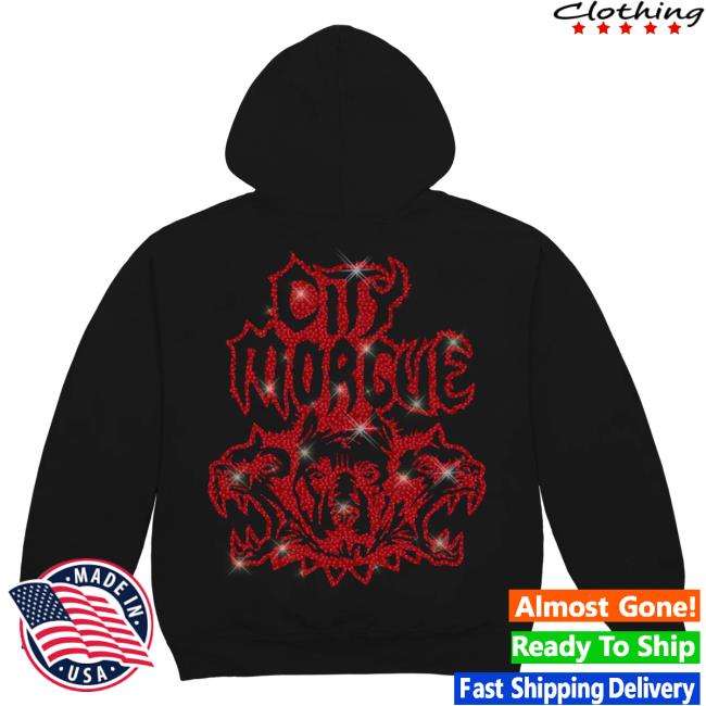 Official City Morgue Clothing Shop My Bloody America Rhinestone Crew neck Sweatshirt Black Citymorgue Merch Official City Morgue Clothing Shop My Bloody America Rhinestone Crew neck Sweatshirt Black Citymorgue Merch