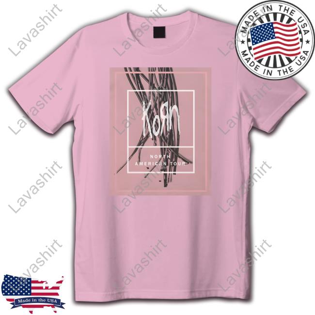 Korn Merch Wire Frame North American Tour Tee Shirt Korn Merch Wire Frame North American Tour Tee Shirt