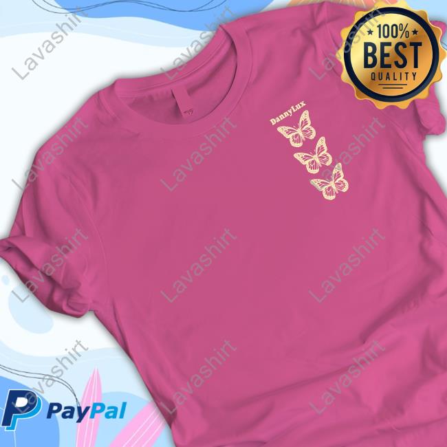 Official Danny Lux Merch Danny Lux Butterfly Tee Shirt Official Danny Lux Merch Danny Lux Butterfly Tee Shirt