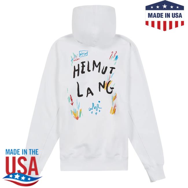 Official Capsule Nyc Helmut Lang Scribble Logo Hooded Sweatshirt White Capsulenyc Official Capsule Nyc Helmut Lang Scribble Logo Hooded Sweatshirt White Capsulenyc
