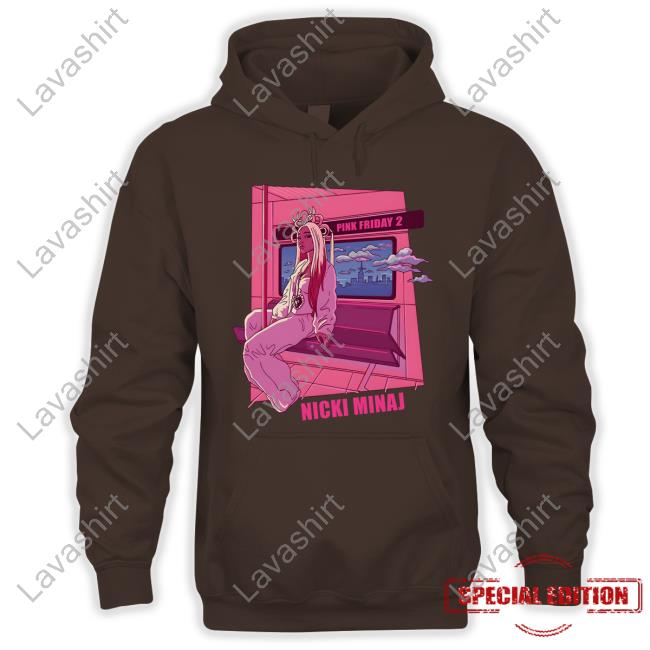 Nicki Minaj Merch Pink Friday 2 Lo-Fi Cover Tee Nicki Minaj Merch Pink Friday 2 Lo-Fi Cover Tee