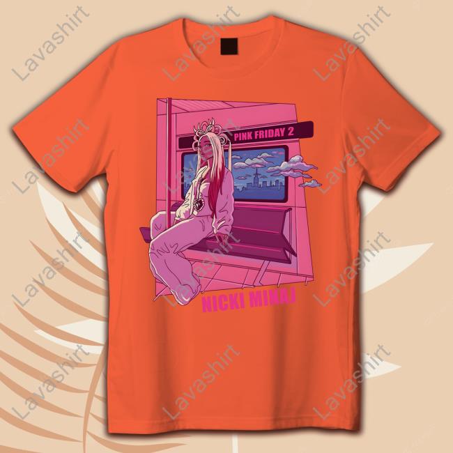 Nicki Minaj Merch Pink Friday 2 Lo-Fi Cover Tee Nicki Minaj Merch Pink Friday 2 Lo-Fi Cover Tee