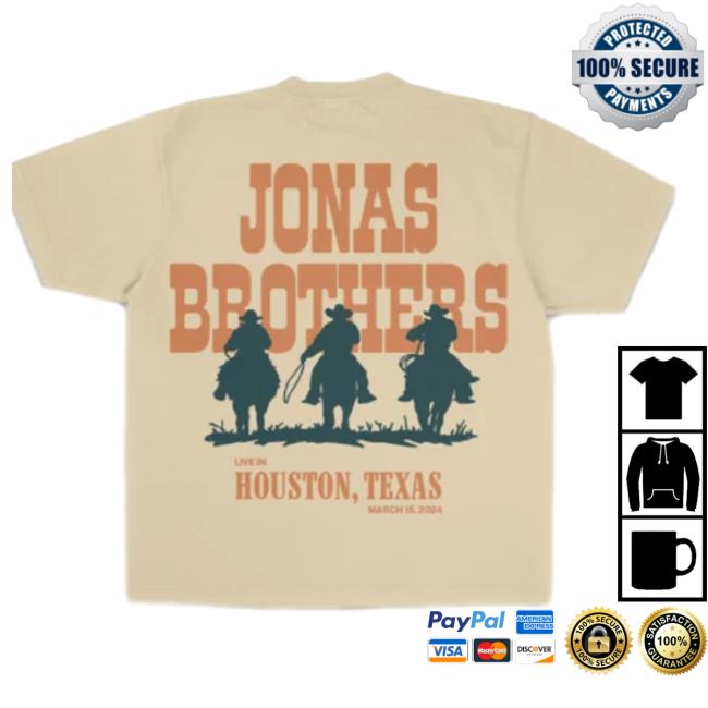 Jonas Brothers Official Merch Shop Houston Rodeo 3 Cowboys Sweatshirt Jonas Brothers Official Merch Shop Houston Rodeo 3 Cowboys Sweatshirt