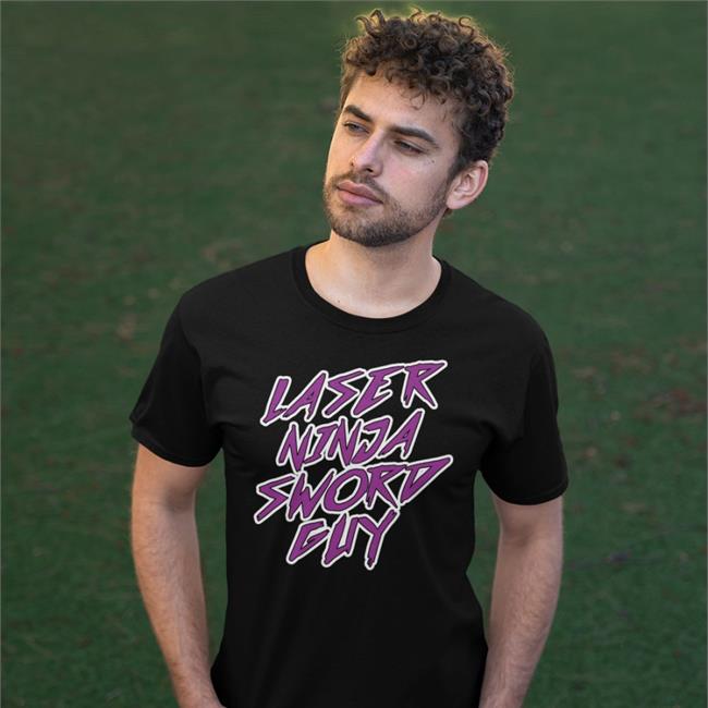 Laser Ninja Sword Guy Tee Glock9 Store Laser Ninja Sword Guy Tee