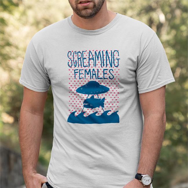 Screaming Females Merch Store Shark UFO Screaming Females Tee Shirt