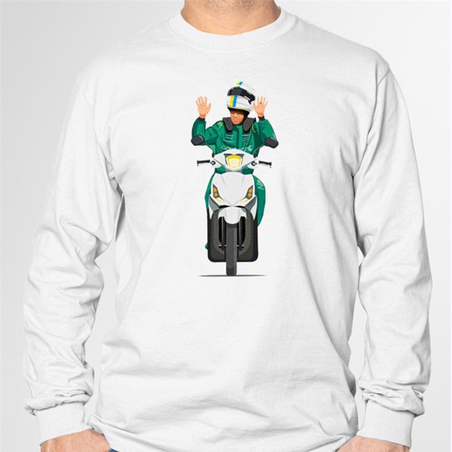 Wtf1 Shop Merch Scooter Seb Long Sleeve T Shirt Sebastian Vettel