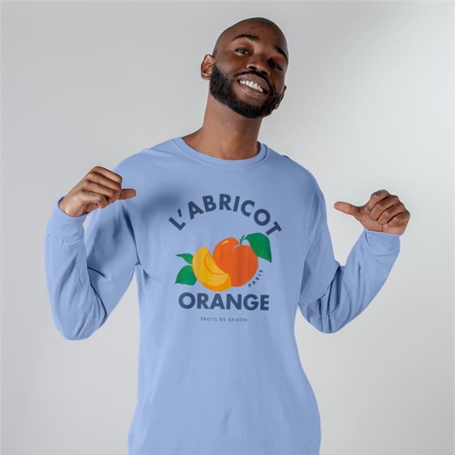 Hobibihoba L'abricot Orange Paris Fruits De Saison Hoodie