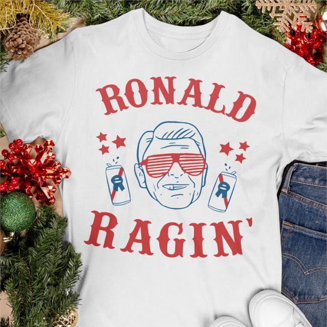 Ronald Reagan Drinking 4Th Of July T Shirt