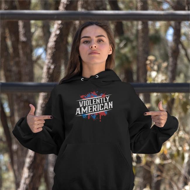 The Fat Electrician Merch Violently American T Shirt