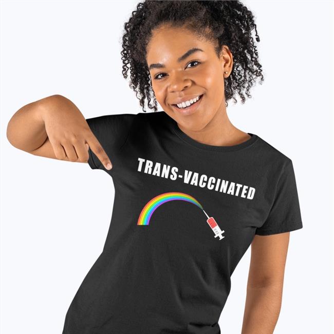 Trans-Vaccinated Rainbow Hoodie Alex Strenger