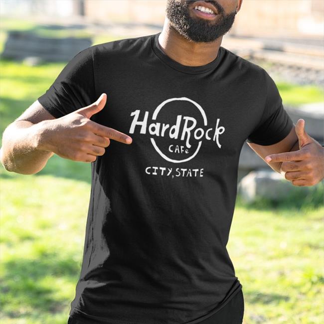 Hard Rock Cafe City State Shirt Black