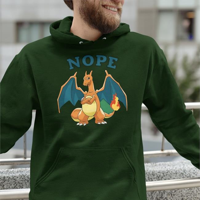 Charizard Nope T Shirt Lumituber Lumituber Charizard Nope Shirt