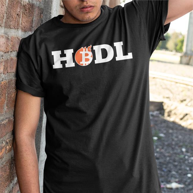 Crypto Girl Hodl Bitburn Black Shirt