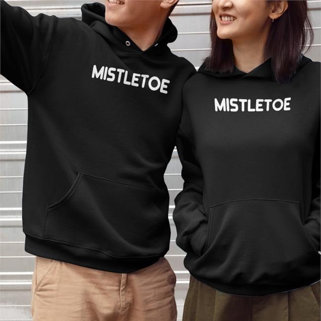 Mistletoe Christmas Holiday Tee Shirt Baseball Chickie