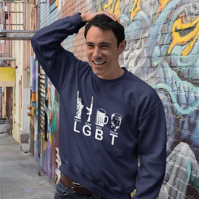 Lil Nas X Lgbt Liberty Guns Beer Donald Trump Tee