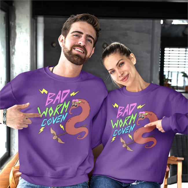 Bad Worm Coven T Shirt Purple