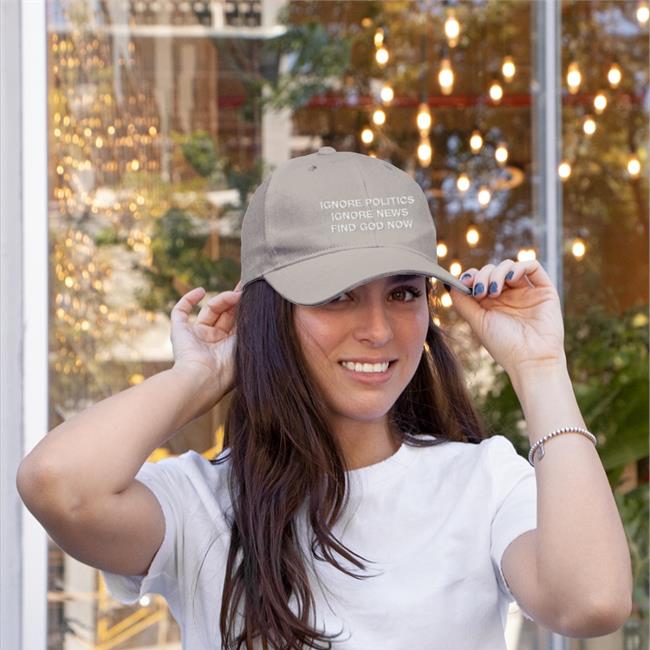 Ignore Politics Ignore News Find God Now Hat Elena Omnialnchristo Ignore Politics Ignore News Find God Now T Shirt Declining World Merch Elena Omnialnchristo