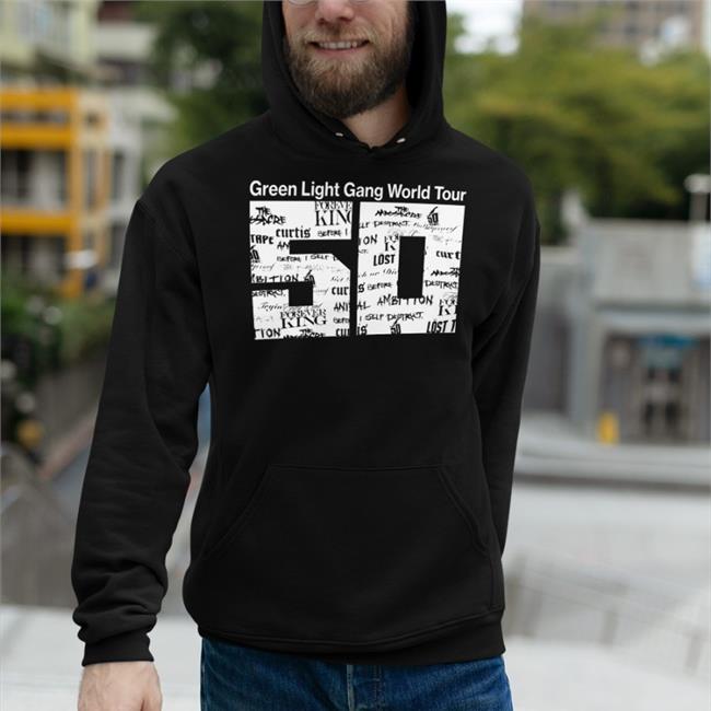 Green Light Gang World Tour Concert 50 Shirt 50cent G Unit Brands Merch