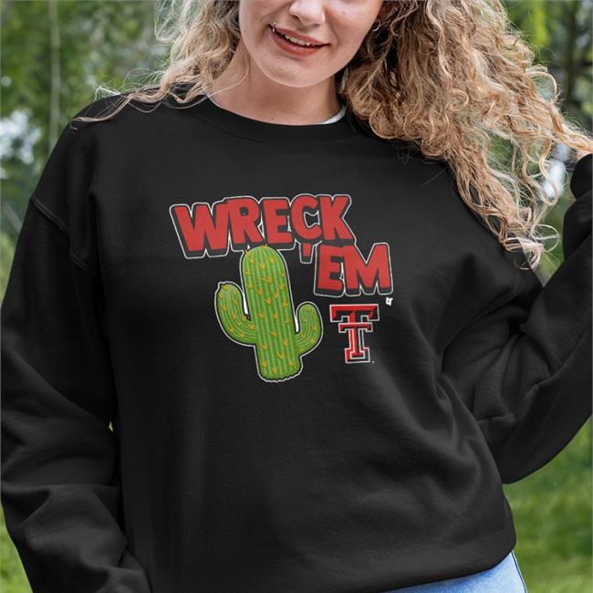 Wreck 'Em Cactus Tee Shirt Texas Tech Red Raiders Football
