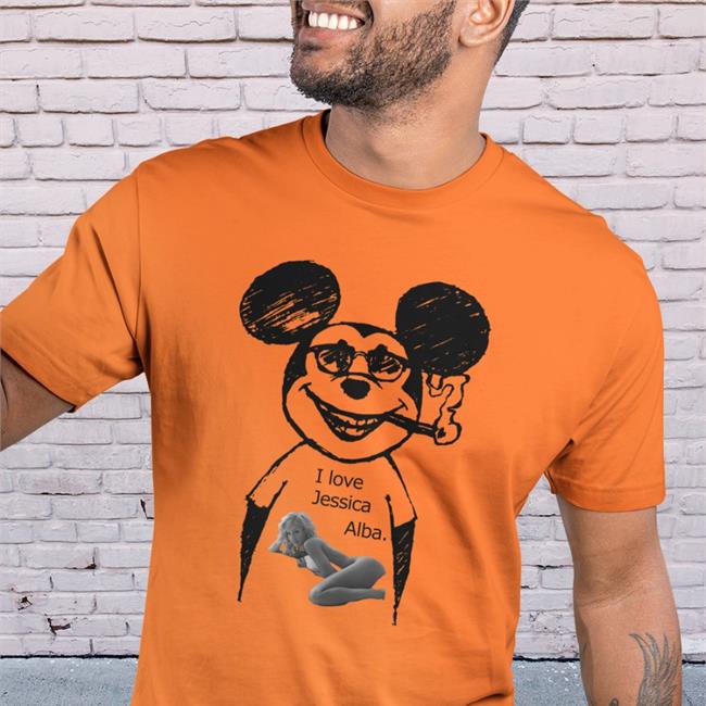 Shirts That Go Hard Mickey Mouse I Love Jessica Alba T-Shirts