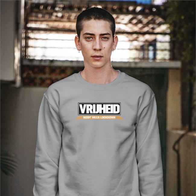 De Jensen Show Merch Vrijheid Nooit Meer Lockdown Tee Shirt Robert Pijkeren