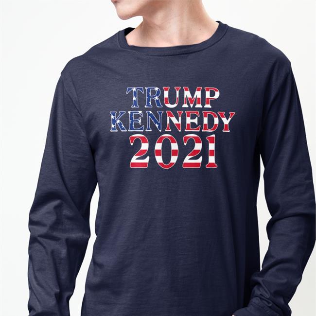 Trump Kennedy American Flag Tee Shirt Jason Selvig