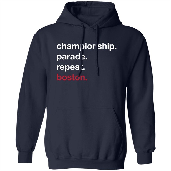 Championship Parade Repeat Boston Hoodie Jared Carrabis