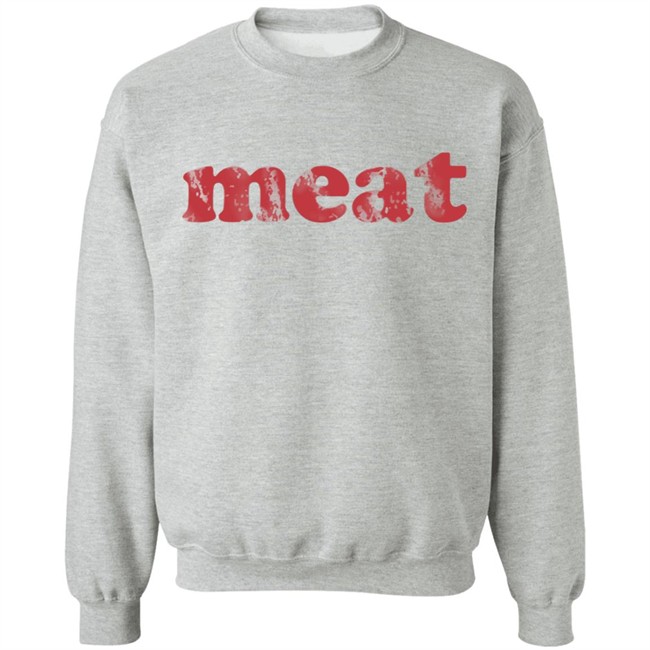 Meatzine Merch Distressed Logo Sweatshirt