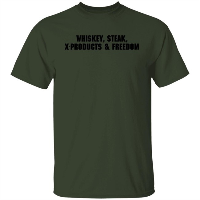X Products Merch Whiskey Steak X-Products Freedom Shirt Mrs. Ashley