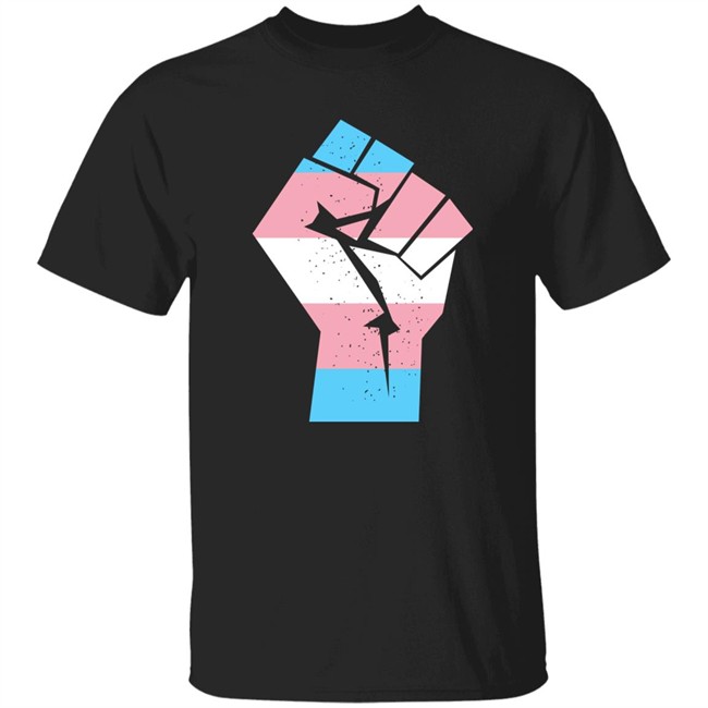 Jamie Lee Curtis Pride Protect Trans Kids Trans Hand Fist T Shirt