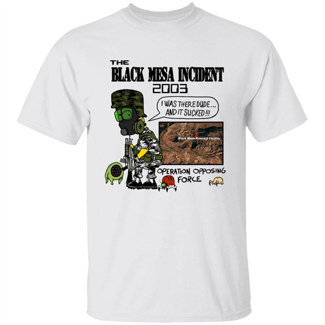 Maurs The Black Mesa Incident Bootleg Bart Style 2003 Operation Opposing Force Shirt